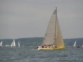 Dangerous convergence of yachts. Photo 10 of 14. The Minsk Sea Zaslavskoe reservoir Republic of Belarus.