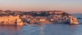 First sun light in the morning in Collioure, France Royalty Free Stock Photo