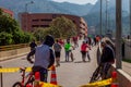 First Sunday of `Ciclovia` in Bogota 2020