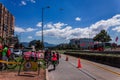 First Sunday of `Ciclovia` in Bogota 2020