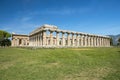 First temple of Hera in Poseidonia Paestum, Campania, Italy Royalty Free Stock Photo