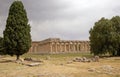 First Temple of Hera, Paestum, Italy Royalty Free Stock Photo