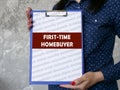 FIRST-TIME HOMEBUYER phrase on the page