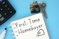 First-Time Homebuyer is shown on the photo using the text