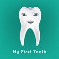 First tooth vector Royalty Free Stock Photo