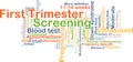 First trimester screening background concept