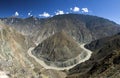 First turn of the Jinsha River Royalty Free Stock Photo