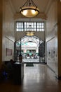 First united building interior and metal gate art details in Escolta, Manila, Philippines