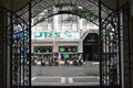 First united building metal gate art details in Escolta, Manila, Philippines