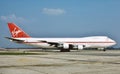 First Virgin Atlantic Airways  aircraft Boeing B-747-287B G-VIRG   CN 21189 LN 274 . Royalty Free Stock Photo