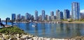 Vancouver City Centre Panorama from False Creek at Cambie Bridge, British Columbia, Canada