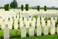 A First World War cemetery in Belgium Flanders Royalty Free Stock Photo