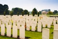 A First World War cemetery in Belgium Flanders Royalty Free Stock Photo