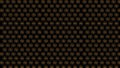 A black background features a repeating geometric pattern of interconnected circles outlined in gold. Royalty Free Stock Photo