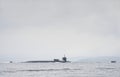 Firth of Clyde, Scotland, UK, July 23rd 2022, British army submarine training for Ukraine in Scotland from HM Naval base Royalty Free Stock Photo