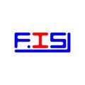 FIS letter logo creative design with vector graphic, FIS Royalty Free Stock Photo