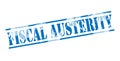 Fiscal austerity blue stamp