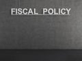 Fiscal policy