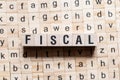 Fiscal word concept