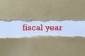 Fiscal year