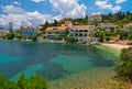 Fiscardo village on Kefalonia Royalty Free Stock Photo