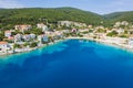 Fiscardo village in Kefalonia island, Greece Royalty Free Stock Photo