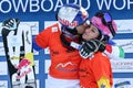 Snowboard FIS Snowboard World Cup - Parallel Slalom PSL Royalty Free Stock Photo