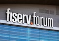 Fiserv Forum Facade, Home of the Milwaukee Bucks and host to the 2024 Republican National Convention Royalty Free Stock Photo