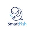 Fish abstract design logo template Royalty Free Stock Photo