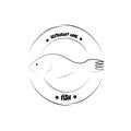 Fish abstract design logo Royalty Free Stock Photo