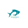 Fish abstract icon design logo template Company creative design. Royalty Free Stock Photo