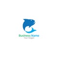 Fish abstract icon design logo template Company creative design. Royalty Free Stock Photo