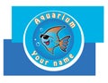 Fish aquarium logo