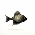 Fish Art By Jon Klassen - Full Body On White Isolated Background