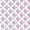 FISH BACKDROP Underwater Seamless Pattern Vector Illustration