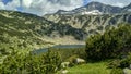 Lake mountain landscape in Pirin National Park Bulgaria Royalty Free Stock Photo