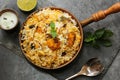 Fish Biryani with Raita Royalty Free Stock Photo