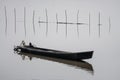 A fish boat on the Taung Tha Man Lake Royalty Free Stock Photo