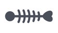Fish Bone Skeleton Icon for Seafood and Sustainability, vector design Generative AI Royalty Free Stock Photo