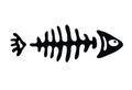 Fish bone, vector illustration