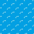 Fish bones pattern seamless blue Royalty Free Stock Photo