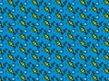 Fish and bubbles pattern