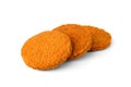 Fish burgers isolated on white background. Royalty Free Stock Photo