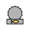 Fish, canned food icon. Simple color with outline vector elements of camping icons for ui and ux, website or mobile application Royalty Free Stock Photo