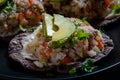 Fish Ceviche on Blue Corn Tostadas, Mexican Food