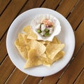 Fish Ceviche and Tortilla Chips