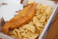 Fish and Chips from an English Fish and Chip Shop Royalty Free Stock Photo