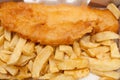 Fish and Chips from an English Fish and Chip Shop Royalty Free Stock Photo