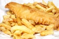 Fish and Chips from an English Fish and Chips shop Royalty Free Stock Photo