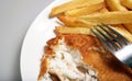 fish chips english meal plate